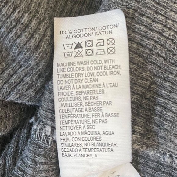 Lucky Brand Waffle Knit Henley Shirt Men's XL Gray Button-Collar Long-Sleeve - Picture 10 of 12